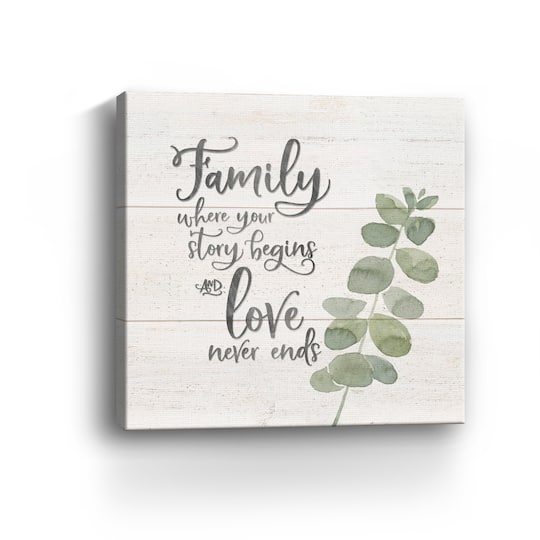 Natural Inspiration Family Square Canvas Giclee